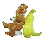 Muppets Fozzie Bear and Banana Salt and Pepper Shakers